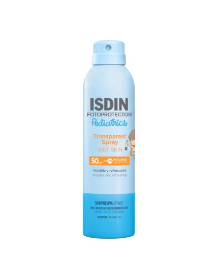 Isdin Fotoprotector Transparent Spray Wet Skin Pediatrics Spf50 250ml Isdin Fotoprotector Transparent Spray Wet Skin Pediatrics Spf50 250ml
