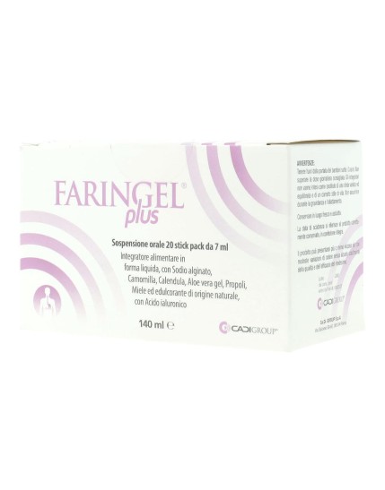 Faringel Plus 20 Stick Pack 7ml