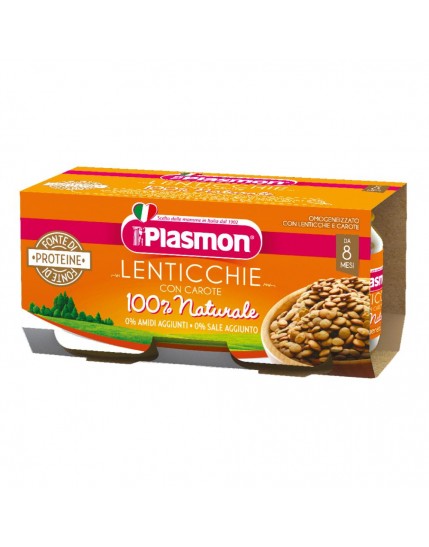 Plasmon Omogeneizzato Lenticchie 2x80g