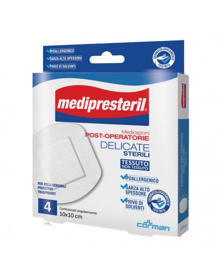 Mediprestil Medicazioni post-operatorie 10X10cm 4 pezzi