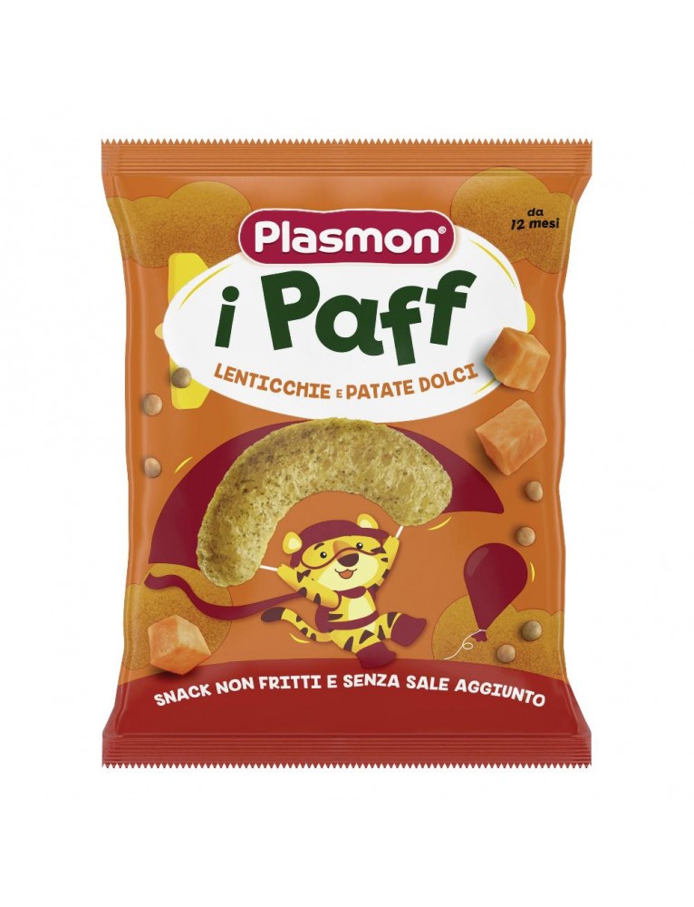 Plasmon Snack I Paff Lenticchie E Patate Dolci 15gr 5 Confezioni Snack Non  Fritti E Senza Sale Aggiunto, Perfetti Per Le Manine Del Tuo Bambino  (Confezione Da 2) -  - Offerte