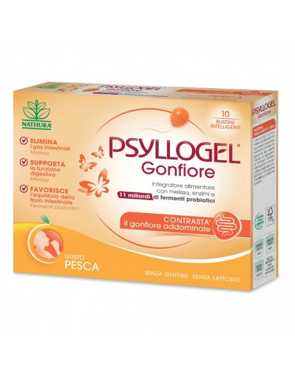 Psyllogel Gonfiore Pesca 10 Bustine