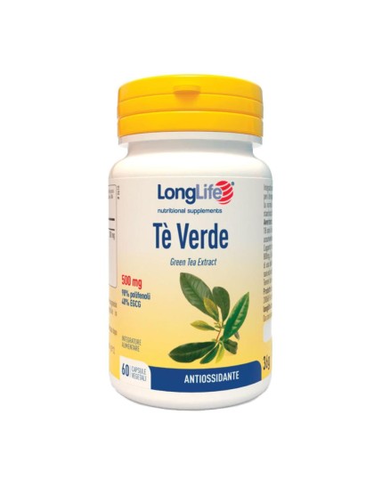 LONGLIFE TE VERDE 60 Cps 500mg