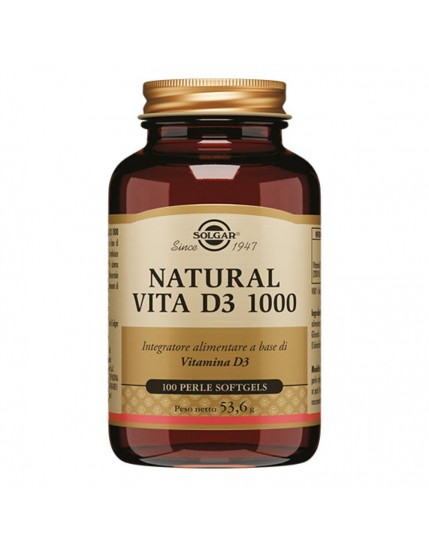 Solgar Natural Vita D3 1000 100 Perle Softgel