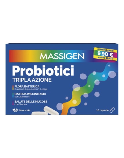 MASSIGEN Probiotici 10Cps