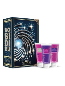 Euphidra Cofanetto di Natale Bobidibu - Scrub corpo esfoliante 100 ml + Doccia gel idratante 100 ml + Crema corpo idratante 100 ml