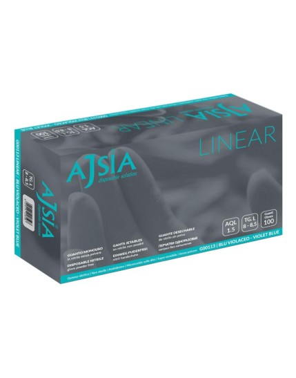 AJSIA Guanti NITRILE L 100pz AJSIA Guanti NITRILE L 100pz