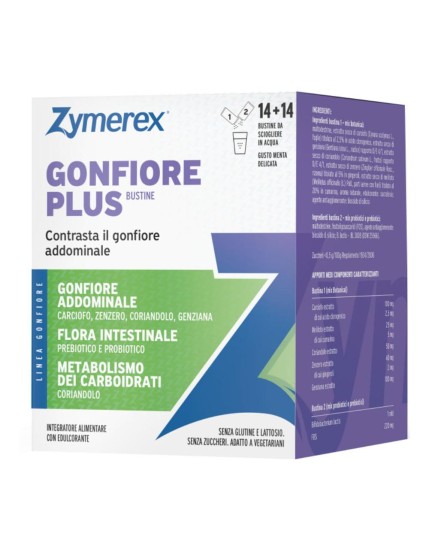ZYMEREX Gonfiore Plus 28 Bust. ZYMEREX Gonfiore Plus 28 Bust.