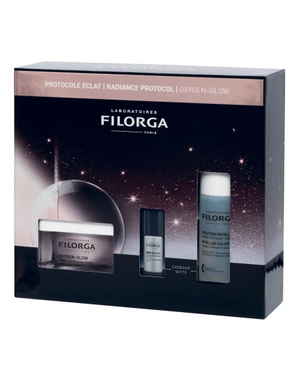 Filorga cofanetto Oxygen glow: Oxygen glow crema 50 ml + Ncef revitalize serum 5 ml + Soluzione micellare 50 ml