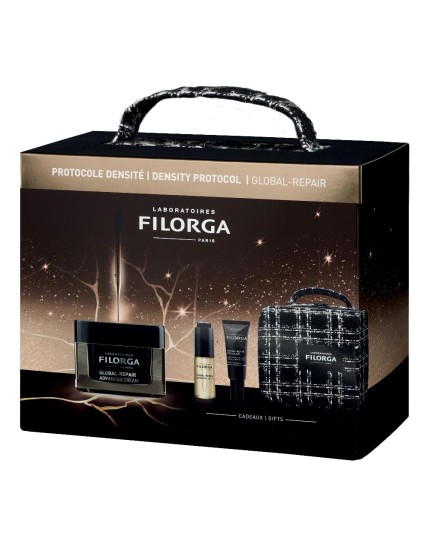 Filorga xmas Cofanetto global repair 2025 1 global repair advanced cream 50 ml + 1 global repair advanced elixir 5 ml + 1 global repair eyes & lips 4 ml