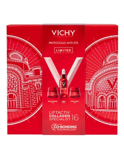 Liftactiv collagen specialist 16 box natale 2025 1 bonding serum 30 ml + 1 crema giorno 15 ml omaggio + 1 crema notte 15 ml omaggio