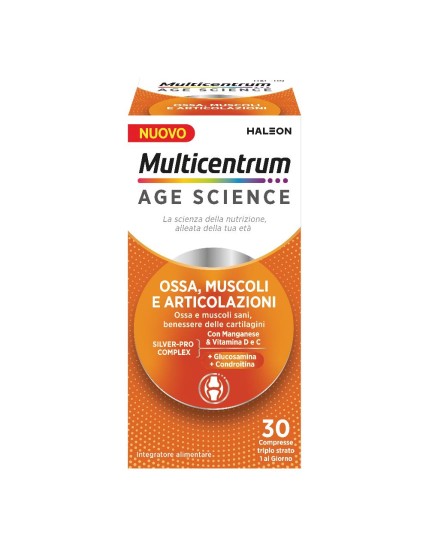 Multicentrum age science ossa muscoli articolazioni 30 compresse