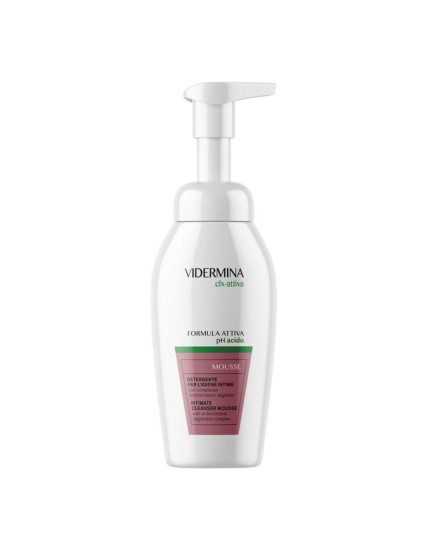 Vidermina Clx-attiva Mousse detergente per igiene intima 150 ml Nuova Formula