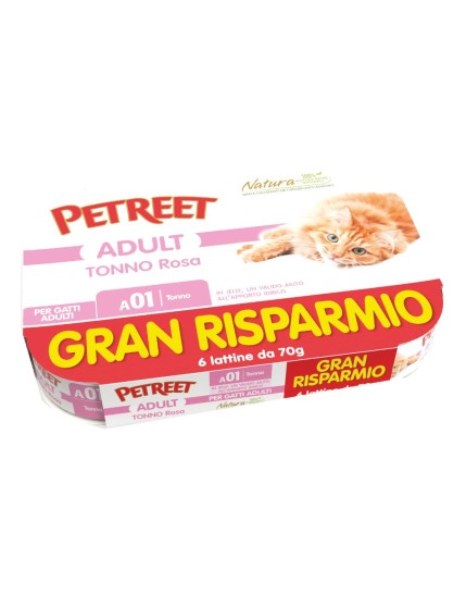 PETREET NATURA TONNO ROSA 70G