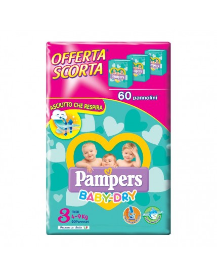 PAMPERS BD DWCT MIDI 60PZ 5809