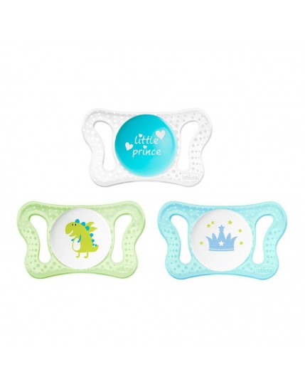 Chicco Succhietto Silicone Physio Micro Boy 0-2 mesi 2 Pezzi