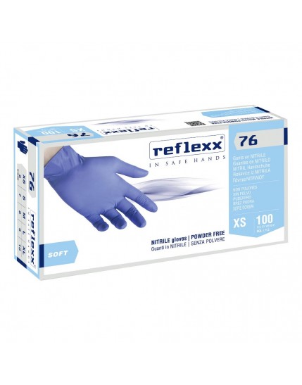 Reflexx 76 Guanto Nitrile Senza Polvere Taglia M