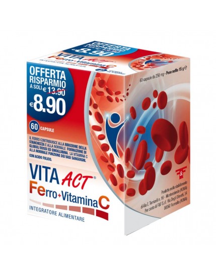 Vita Act Ferro + Vitamina C 60 Capsule