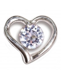 Heart W/crystal