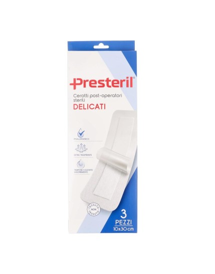 Medipresteril Medicazioni Post-Operatorie Delicate Sterili 10x30cm 3 Pezzi Medipresteril Medicazioni Post-Operatorie Delicate Sterili 10x30cm 3 Pezzi