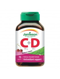 Jamieson Vitamina C+D 75 compresse Masticabili Ciliegia