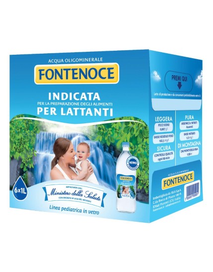 ACQUA FONTENOCE 1L NAT VAP 6PZ