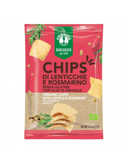Probios chips di lenticchie rosmarino 40g