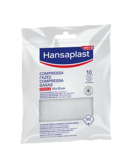 GARZA HANSAPLAST 10X10CM 10PZ GARZA HANSAPLAST 10X10CM 10PZ