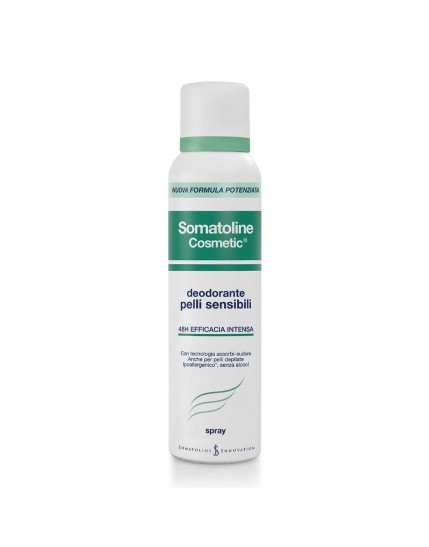 Somatoline Pelli Sensibili 48H Deodorante Spray Senza Alcool 150 ml