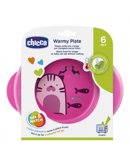 CH Piatto Pappacalda Rosa 6m+