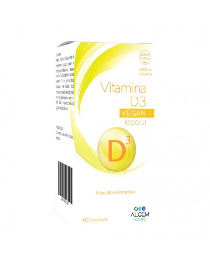 Algem Natura Vitamina D3 Vegan 1000 UI 60 Capsule