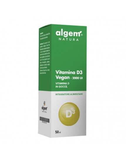 Algem Natura Vitamina D3 Vegan 2000 UI 50ml