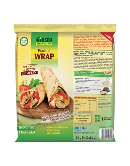 GIUSTO S/G Wrap Piadina 180g