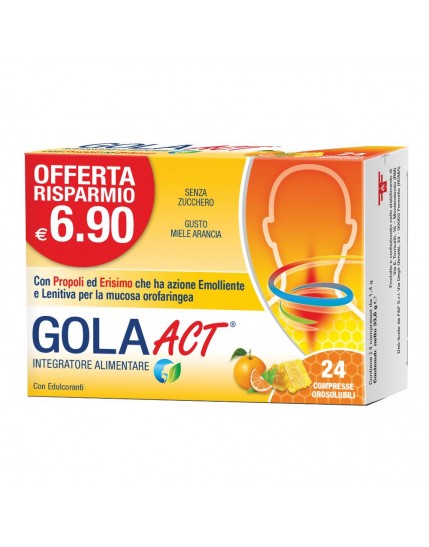 Gola Act Miele Arancia 24 Compresse