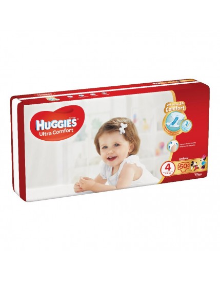 HUGGIES ULTRA COMFORT GR 4 50P