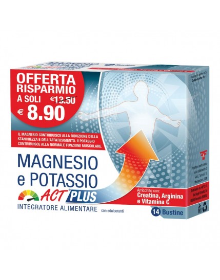 Act Plus Magnesio e Potassio 14 Bustine