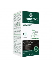 Herbatint Tintura Per Capelli Gel Permanente 2N Bruno 3 Dosi 300ml