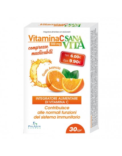 Sanavita Vitamina C 500 Confezione 30 Compresse Masticabili 