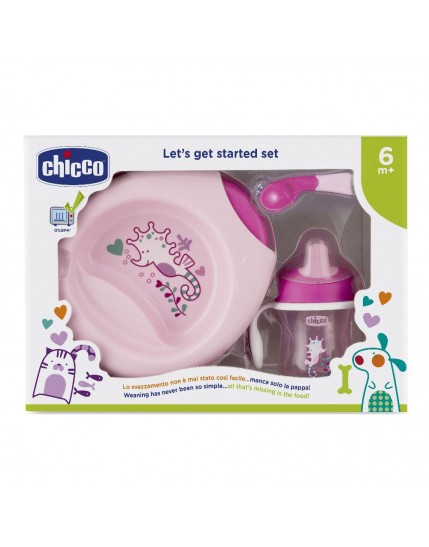 CH Set Pappa Rosa C/Cucch.6m+