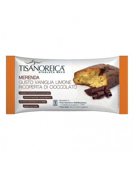 Tisanoreica Merenda Vaniglia e Limone Ricoperto di Cioccolata 50g