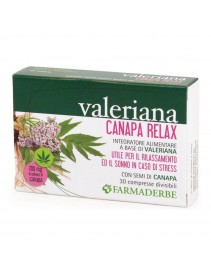 Farmaderbe Valeriana Canapa Relax 30 Compresse