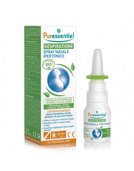 Puressentiel Respirazione Spray Nasale Ipertonico Bio 15 ml