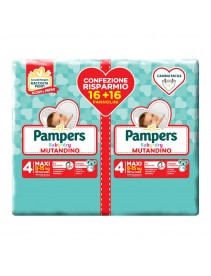 Pampers Baby-Dry Mutandino Taglia 4 Maxi (8-25kg) 32 Pezzi