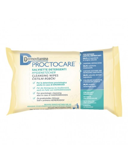 Dermovitamina Proctocare Salviette 15 Pezzi