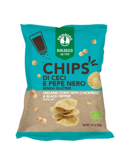 CHIPS DI CECI E PEPE NERO 40G