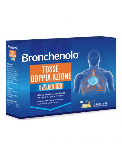 Bronchenolo Integratore Tosse Doppia Azione 10 Bustine