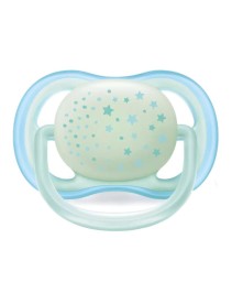 Avent Succhietto Ultra Air Notte Silicone 0-6 mesi 2 Pezzi