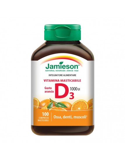 Jamieson Vitamina D Masticabile Arancia 100 Compresse