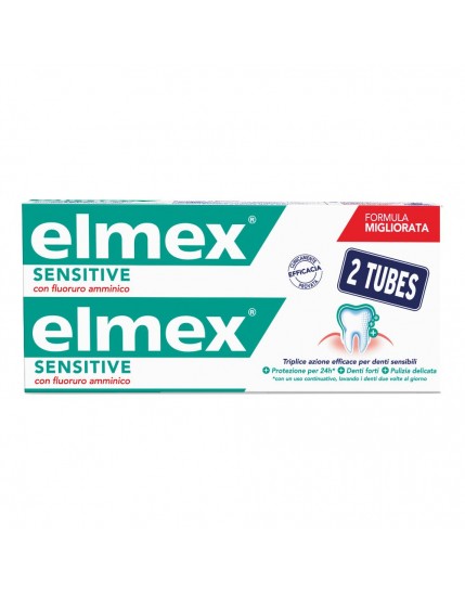 Elmex Sensitive Dentifricio Bitubo 2x75ml