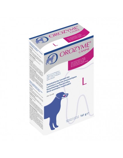 Orozyme Canine Strisce Masticabili per Igiene Orale Cane Taglia L 141g